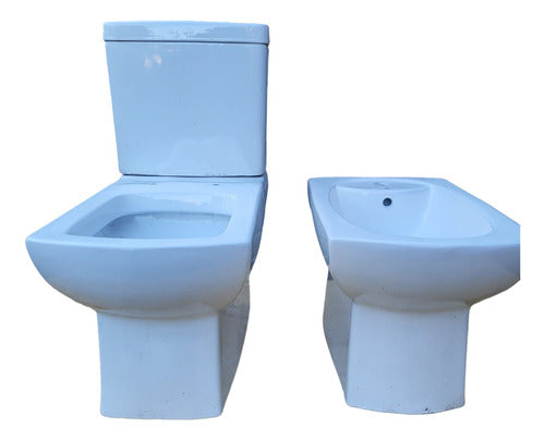 Zoe Toilet with Tank and Bidet 0