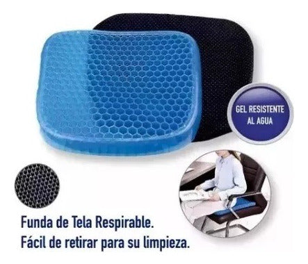 Foto Almohadon Confort Gel Silicona Antiescaras Coxis Silla Auto 1