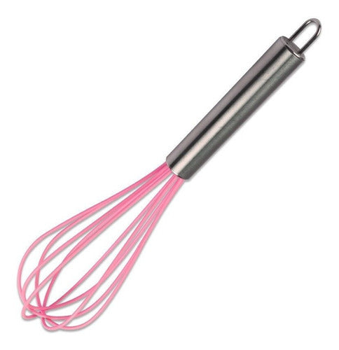 Silicone Whisk with Stainless Steel Handle 0