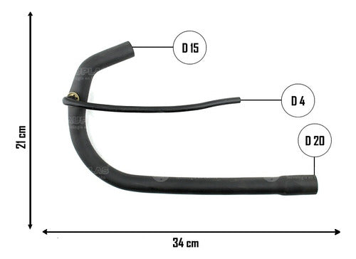 Cauplas Hose for Engine Oil Recovery for Daewoo Racer 1