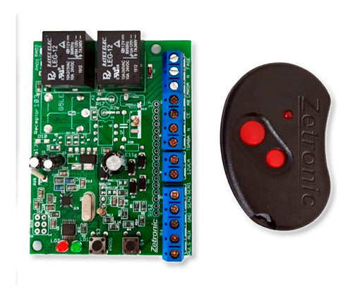 Zetronic Universal Electronic Control Board for Sliding Gates with 2 Remotes 1