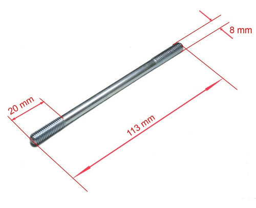 Cylinder Stud for 80cc Bicimotos 1