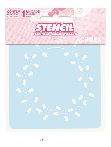 Acrilex Stencil 10 X 10 Cm - Mosca 1