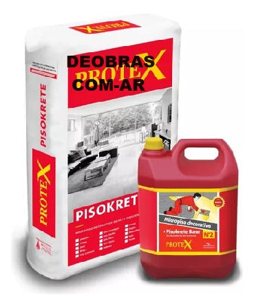 PISOKRETE Microcement - Piso Cemento Alisado Micropiso 13m2 - Kit 30kg 0