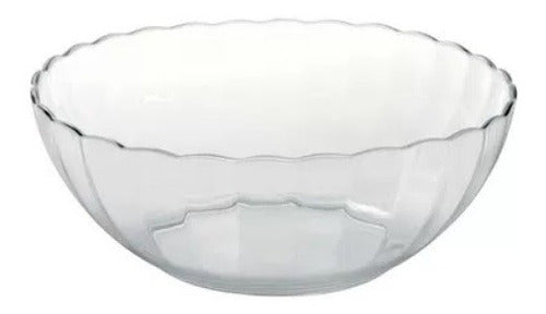 Set of 6 Marinex 1 Liter Bowls - Bella Glass Salad Serving Bowl Fruit Compote Dish 1