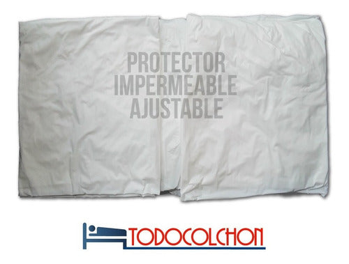 Funda Cubre Colchon Protector Impermeable Ajustable 1 Plaza 4