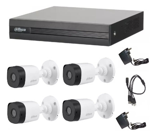 Dahua Security Kit DVR XVR with 4 Cameras 2MPX, Power Supplies & Splitter 0