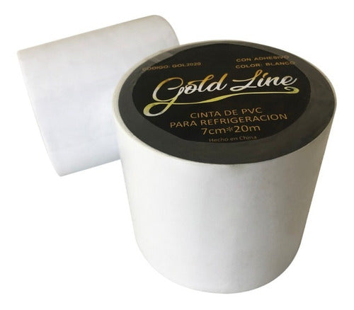 Gold Line White PVC Adhesive Tape for Refrigeration 0