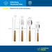 Set 24 Tramontina Dynamic Cutlery with Wooden Handle 3