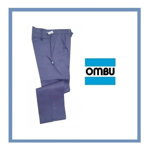 Classic Ombu Blue Steel Work Pants Size 40 2