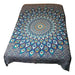 Indian Two-Plaza Bedspread Blanket, Elephants, Mandala 5