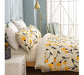 DaDa Bedding Yellow Fleur Floral Juego De Funda Nórdica - Go 2