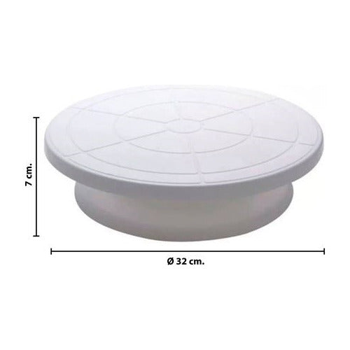 Generic Rotating Cake Base Plate with Stand 32 Cm 2