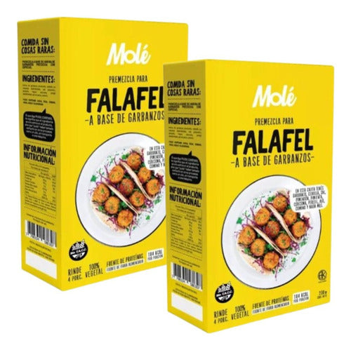 Premezcla Sin Tacc Falafel Base De Garbanzos Mole 200gr X2 0