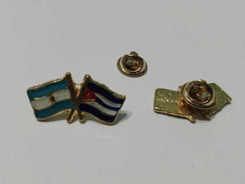 Cuba_Arg Double Flag Pins Resin 2cm Hand Painted Unit Price 0