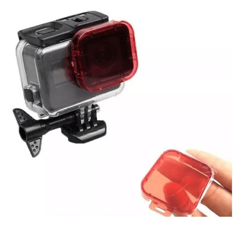 Filtro Compatible Gopro Buceo Carcasa 2018 5 6 7 Black 0