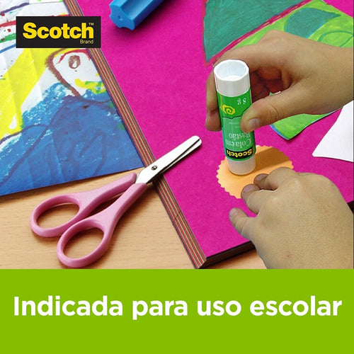 Cola Bastão Scotch 3m 20g Original Escolar Artesanato C/3 Un 2