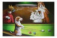 Perros Fumando Y Jugando Al Pool Beagle - Lámina 45x30 Cm. 0