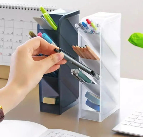 Organizador Accesorios Lapices Maquillaje Con Cubículos 3