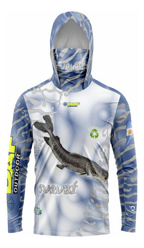 DAF OUTDOOR UV 40+ Fishing Shirt Surubi Fish 0