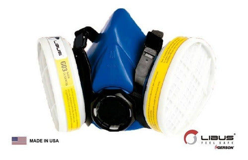 Libus Semi-Mask Respirator for Gases and Vapors - Cartridges 0