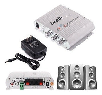 Bajo De Lvpin Hi-fi Estéreo Amplificador Booster 12v Radio M 1