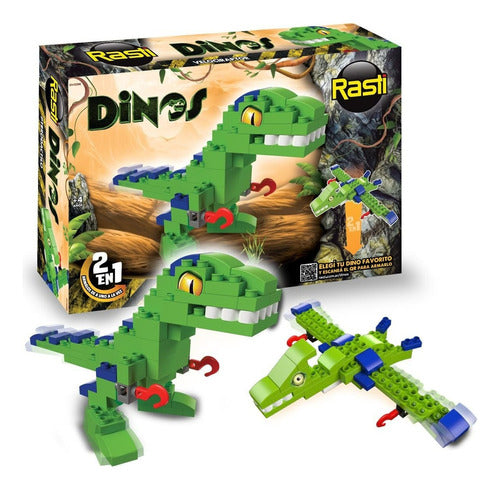 Rasti Dinos 2 En 1 Dinosaur Velociraptor 72 Pieces 0