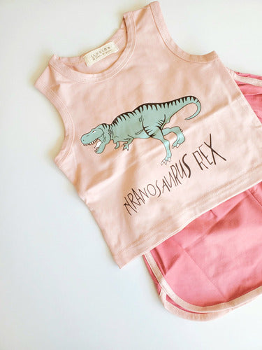 SET Conjunto De Short Y Musculosa _ Stop! Pretty Dino 4