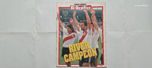 El Gráfico. River Campeón 1989/1990 C/ Póster Central 0