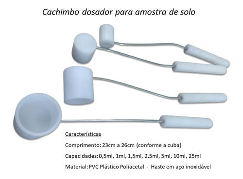 Coletor Para Amostra De Solo Tipo Cachimbo 0,5ml. 1