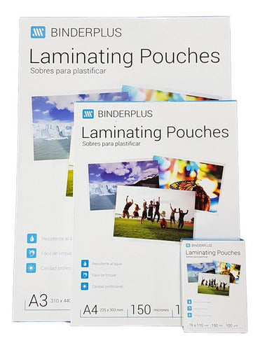 Binderplus Hot Laminating Pouch A4 X 200 + Pouch 60x90 X 100 0