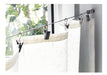 KASVER Uruguay Curtain Wire Rod System with Clips 0