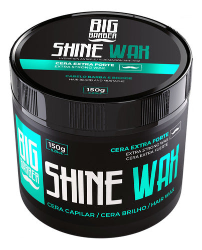 Cera Modeladora Shine Wax Big Barber 150g Finalizadora 6 Und 5