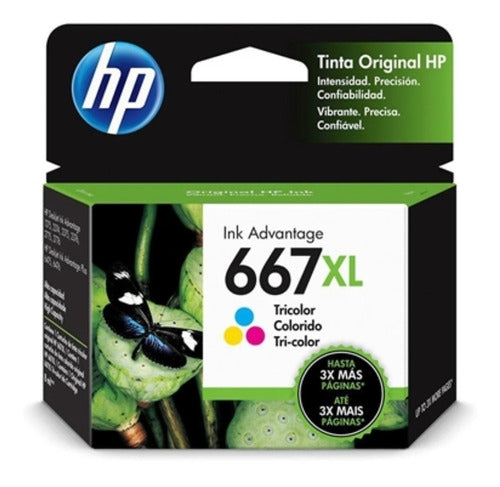 Cartucho Hp 667xl 667 Xl Colorido Original E Lacrado 0