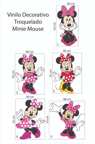 Decorative Minnie Hearts Vinyl + Name 4