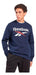 Reebok Big Stacked Logo Crew Sweatshirt - Dark Blue 1