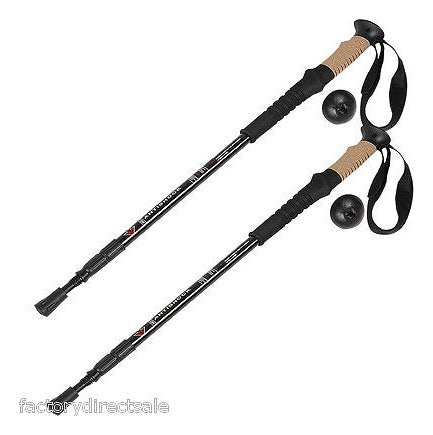 Alpenstock A New Pair of 2 Trekking Hiking Poles 1