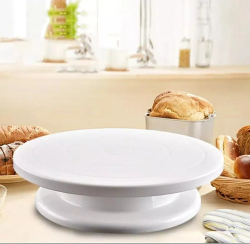 Consaco Rotating Cake Plate Base 26 Cm Plastic Pastry 3