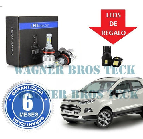 HID Kit Led Cree H4 for Ford Ecosport 16,000 Lms No Xenon 0