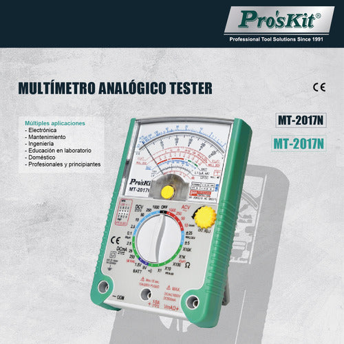 Multímetro Analógico Tester Profesional Mt-2017n Proskit 1