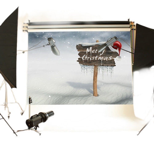 Hito Christmas Photo Backdrop Photography Studio 7x5ft 0