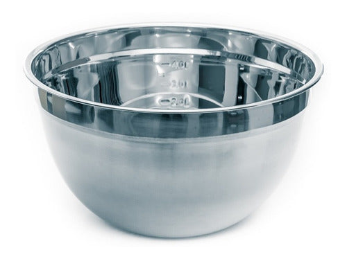 Tigela Bowl Aço Inox 30cm Profissional Fundo Multiuso 2