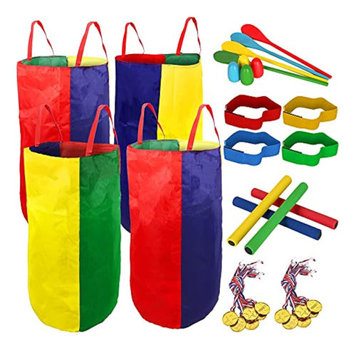 Wyrjxyb Potato Sack Race Bags for 4-8 Players 0