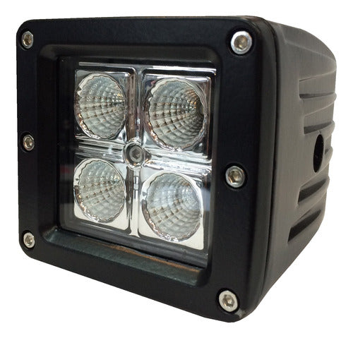 High-Power Square 4 LED Auxiliary Light 16w Motorcycle ATV 4x4 Potency 1