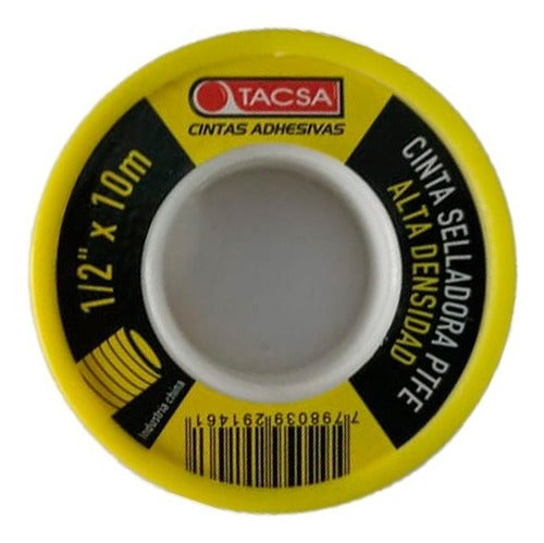 Tacsa High Density Teflon Tape 1/2" x 10 Meters 0