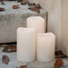 Set of 3 LED Flickering Paraffin Wax Battery Operated Candles 3