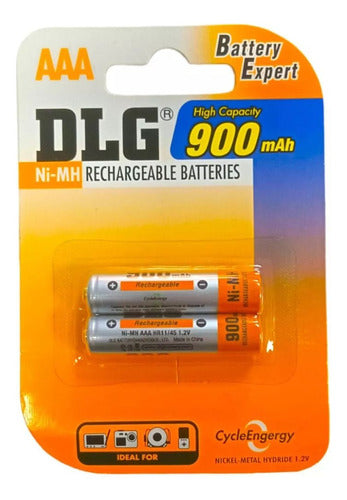 DLG Rechargeable AAA Battery X2 (900mAh) 0