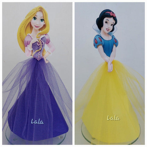 Princesas X 3 Unidades,  Adornos Para Torta, Centro De Mesa 6