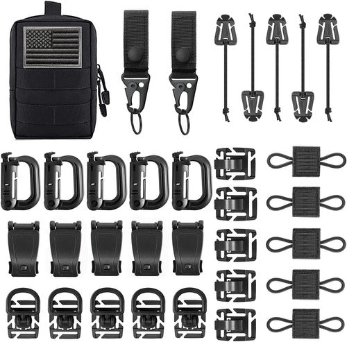 Kit of 34 Accessories for Tactical Backpack, Survival - 03 0