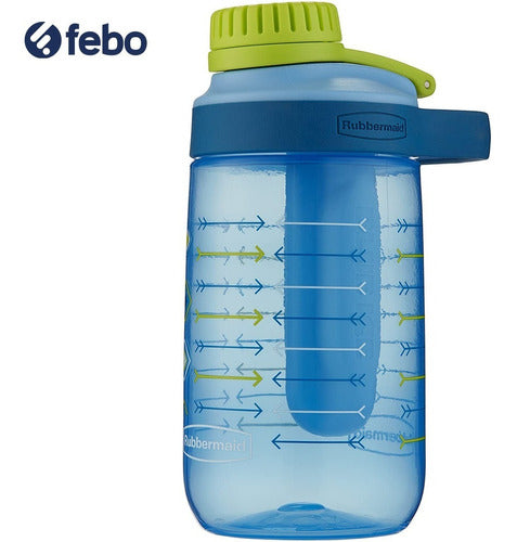 Botella Rubbermaid De Hidratación Chug 414cc Azul C Diseños 1